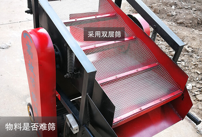 小型振動(dòng)篩沙機(jī)是否難篩