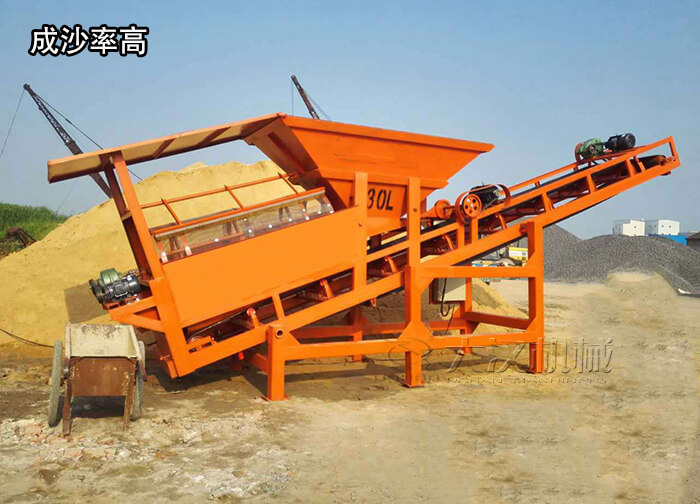 滾筒篩沙機(jī)成沙慮高