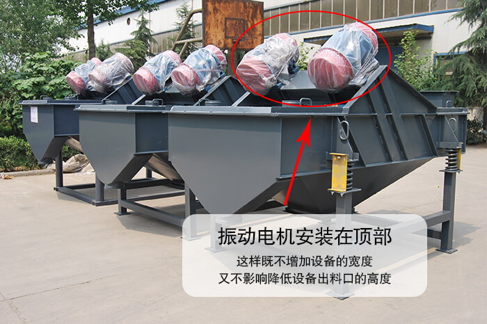 直線篩振動安裝頂部電機