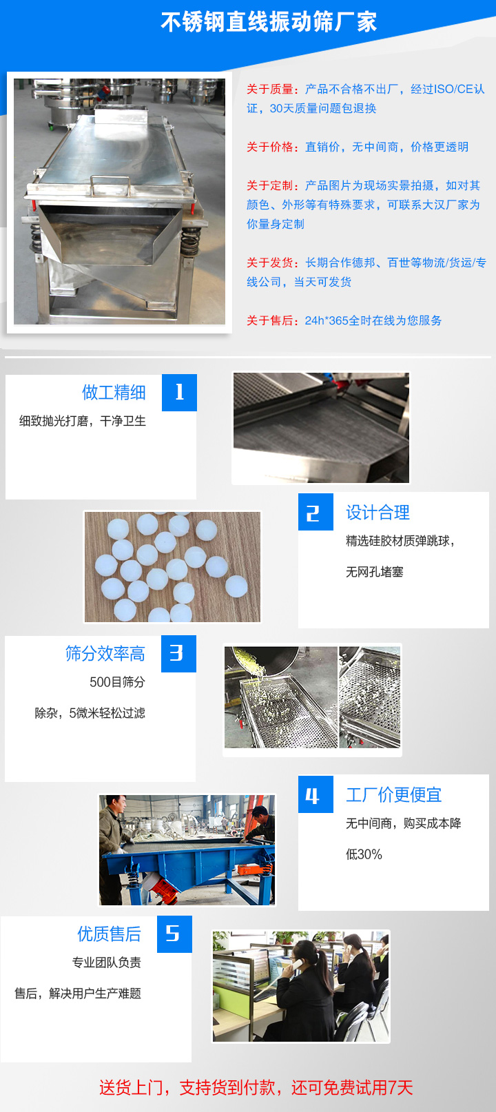 不銹鋼直線振動(dòng)篩廠家
