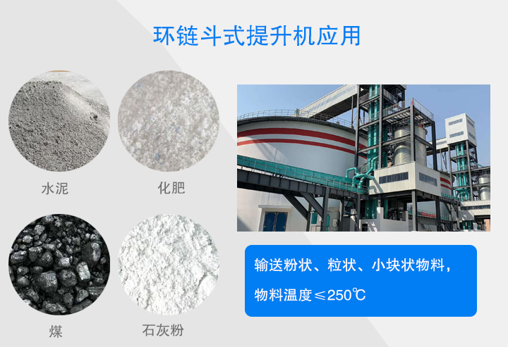環(huán)鏈斗式提升機應用